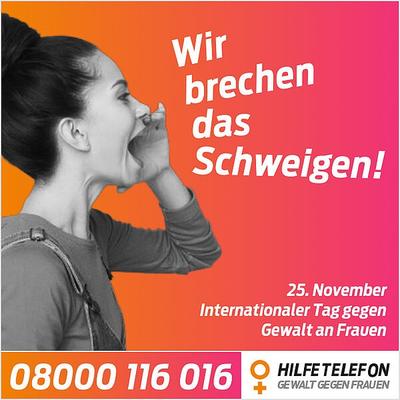 #Schweigenbrechen: DasHilfetelefon - Beratung und Hilfe fr Frauen